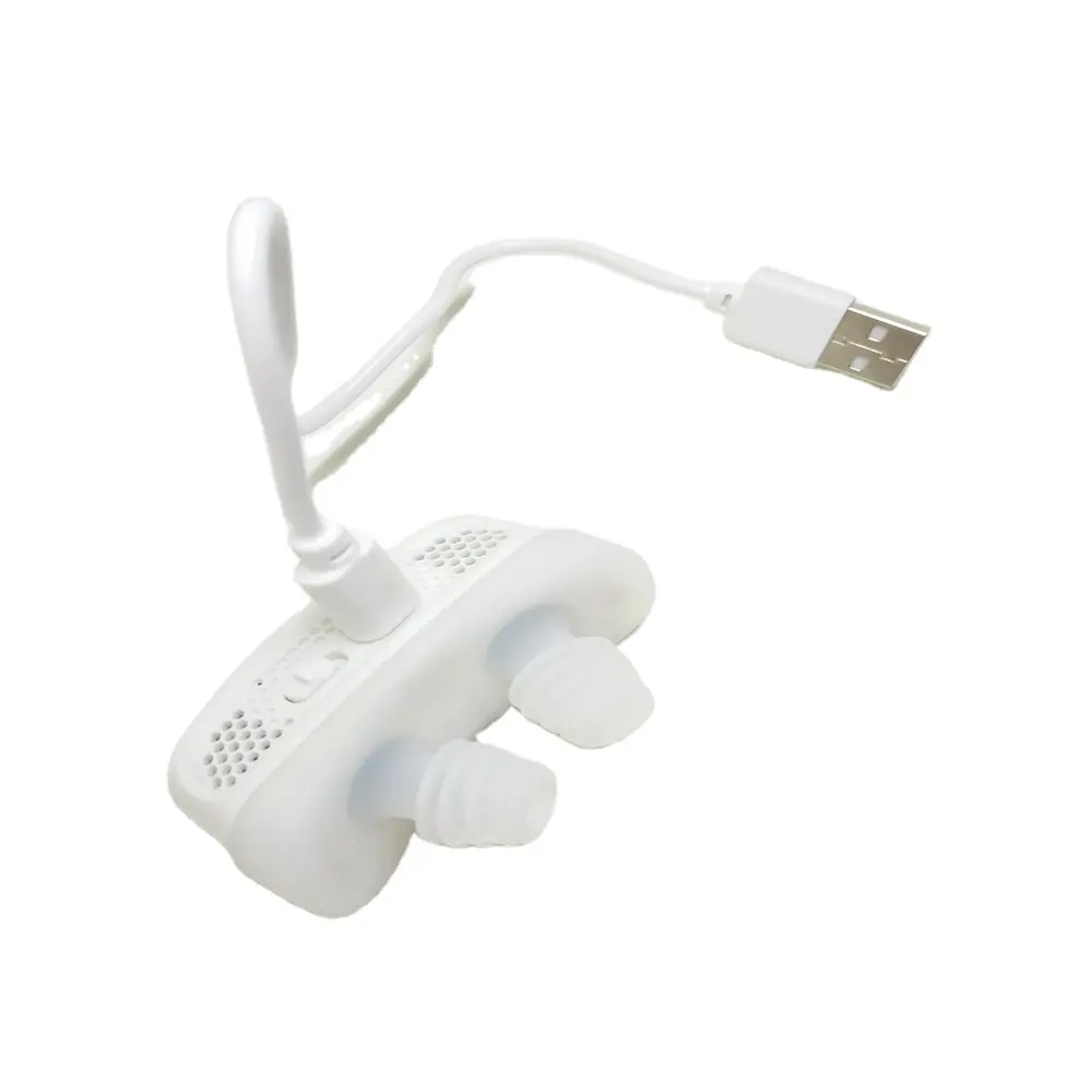 Nuovo dispositivo elettronico Anti russare, USB ricaricabile concentratore di ossigeno Anti russamento naso Clip per il naso di notte