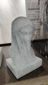 <span class=keywords><strong>Statue</strong></span> de buste de femme voilée en <span class=keywords><strong>marbre</strong></span> sculpté à la main, élégante et blanche, en pierre naturelle - Product Image 6