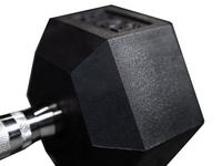 Équipement de musculation commercial, haltères hexagonaux réglables en caoutchouc écologique noir et rouge, 40 kg