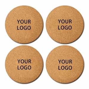Posavasos Redondos de Corcho Personalizados con Impresión y Corte OEM de 4 Pulgadas - Product Image 3