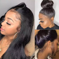 Perruques full lace body wave cheveux humains, les perruques 100% cheveux humains de luxe cheveux humains pour le chien