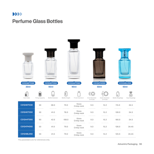 Juego de Botellas de <span class=keywords><strong>Perfume</strong></span> de Vidrio Cuadradas Negras Vacías de 50 ml, de Lujo y a Buen Precio, para <span class=keywords><strong>Hombre</strong></span> - Product Image 3