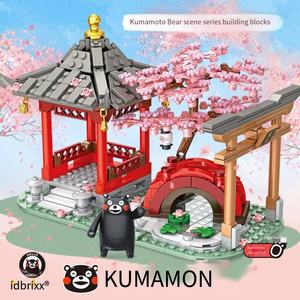 ของเล่นตัวต่อ Panlos ร้านซูชิญี่ปุ่น บ้านออนเซ็น ตัวการ์ตูนอนิเมะคุมะมง ขายดี - Product Image 4