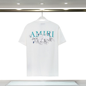 T-shirt pour homme à manches courtes, imprimé floral 3D par sublimation, coupe classique, col rond, 100% coton, jersey tricoté décontracté - Product Image 3