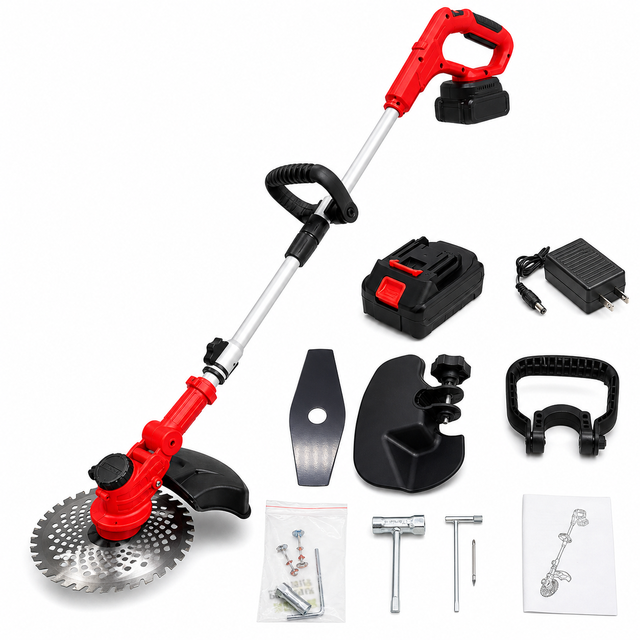 OEM Lithium Battery Cordless Debroussailleuse Rechargeable 21V Electric Lawn Trimmer Handheld String Trimmer Mini Brush Cutter