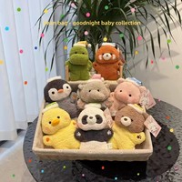 Peluche Panda, Pingouin, Ours en maille brodée, Jouet anti-stress, Jouet pour machine à griffes, Animaux en peluche
