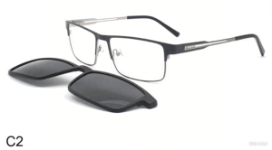 HIGO 998卸売メンズ偏光磁気サングラスクリップオンフレームメガネシェード - Product Image 2