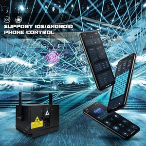 Laser d'animation RVB 3 <span class=keywords><strong>Watts</strong></span> Knight pour club, mini projecteur DJ, éclairage de scène - Product Image 1