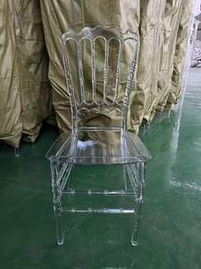 Vente en gros de chaise de mariage et de banquet Napoléon chaise en acrylique transparent pour mariages - Product Image 4