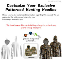 Vêtements de chasse en gros pour l'extérieur, camouflage jungle pour la pêche aux oiseaux aquatiques, chemises de chasse pour hommes, sweat à capuche léger pour la randonnée