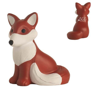 2025 toptan promosyon özel tilki şekli Pu stres topları/tilki stres rahatlatıcı/tilki stres oyuncak - Product Image 5