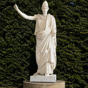 Statue <span class=keywords><strong>de</strong></span> <span class=keywords><strong>la</strong></span> déesse grecque Athéna BLVE, décoration <span class=keywords><strong>de</strong></span> jardin et <span class=keywords><strong>de</strong></span> cour, sculpture en marbre blanc naturel, <span class=keywords><strong>sagesse</strong></span> et guerrière, pour extérieur - Product Image 1