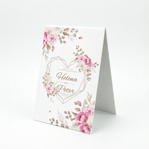 Soporte Triangular para Tarjetas de Invitación de Boda y <span class=keywords><strong>Google</strong></span> con Impresión Doble, Soporte NFC para Reseñas de <span class=keywords><strong>Google</strong></span> - Product Image 1