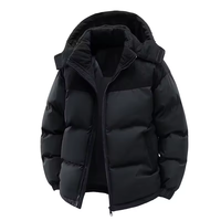Vestes d'hiver en coton à capuche de couleur unie pour hommes, sur mesure, fabricant direct