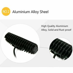 HearxinLED 7 pouces 18W lampe <span class=keywords><strong>de</strong></span> travail barre lumineuse LED à une rangée <span class=keywords><strong>pour</strong></span> SUV ATV UTV 4X4 rails <span class=keywords><strong>de</strong></span> sable voitures camion <span class=keywords><strong>remorque</strong></span> chariot élévateur - Product Image 5