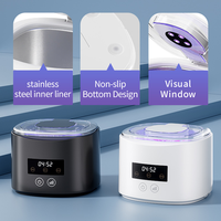 Nettoyeur dentaire électrique à ultrasons pour appareils orthodontiques et prothèses, outil de nettoyage pour gouttières invisibles et bijoux, en acier inoxydable pour usage domestique