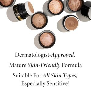 Laura Geller New York al forno Go Trio medio fondotinta fard rosa crema al burro medio formato Bronzer-taglia da viaggio