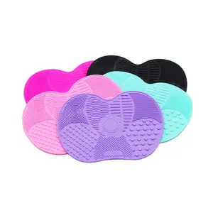 2023 New Arrival Silicone Brush Wash Pad Portable Makeup Brush Cleaning Tool with Suction Cups