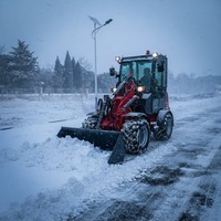 Europäischer Direktvertrieb 1260 Mini-Frontlader mit Dieselmotor Kompaktlader mit Palettengabel Frontlader im Angebot