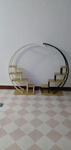 <span class=keywords><strong>Grande</strong></span> espositore <span class=keywords><strong>balcone</strong></span> scaffali in ferro battuto portaoggetti portafiori supporto per piante da interno - Product Image 3