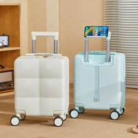 Valise à roulettes ABS personnalisable 20x30x40 avec roues pivotantes de 14 pouces pour l'embarquement en avion à prix réduit