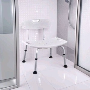 Aluminum alloy shower chair, elderly shower <b>stool</b>, <b>bathroom</b> <b>stool</b>, high-back adjustable <b>bathroom</b> <b>stool</b> - Product Image 3