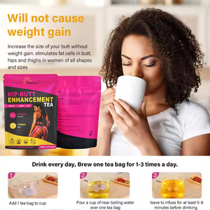 Té Natural <span class=keywords><strong>para</strong></span> Mejorar Glúteos y Caderas, Éxito de Ventas Transfronterizo - Realza, Reafirma y Aumenta el Volumen de <span class=keywords><strong>los</strong></span> Glúteos, Curvas Más Grandes y Piel Más Firme 80g (10 Bolsitas) - Product Image 3