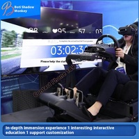 Simulateur de course VR complet avec capteurs de mouvement, simulation de voiture PC en intérieur avec expérience routière, équipement en métal et plastique