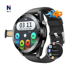 2022 Touch Screen 4G Sim Call Phone Gezondheid Monitoring Gps NMK07 Smart Horloge Voor Man