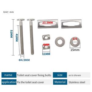 Accessoire de toilette à boulon en acier inoxydable TS500 attache de housse de siège moderne et élégante <span class=keywords><strong>pour</strong></span> salle de bain et hôtel - Product Image 2
