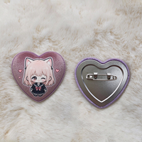 Badge de jeu OEM, broche en éponge anime, ronde, en peluche japonaise, polyester, réutilisable, pour usage extérieur, bouton, vente en gros, populaire, très demandé