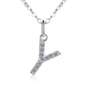 Collier pendentif flottant en moissanite ronde, plaqué rhodium, argent 925, chaîne délicate, à porter au quotidien - Product Image 4