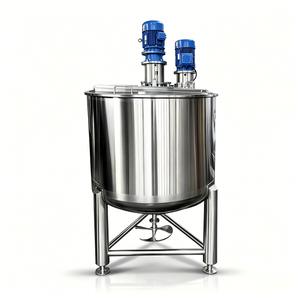 Tanque de Mezcla Encamisado con Agitador y Calentador para Procesamiento de Emulsiones Líquidas con Dispersor Homogeneizador de Alto Cizallamiento - Product Image 6