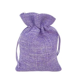 Sac d'emballage textile pour bijoux, bracelet à cordon de serrage, couleur unie, cadeau - Product Image 3