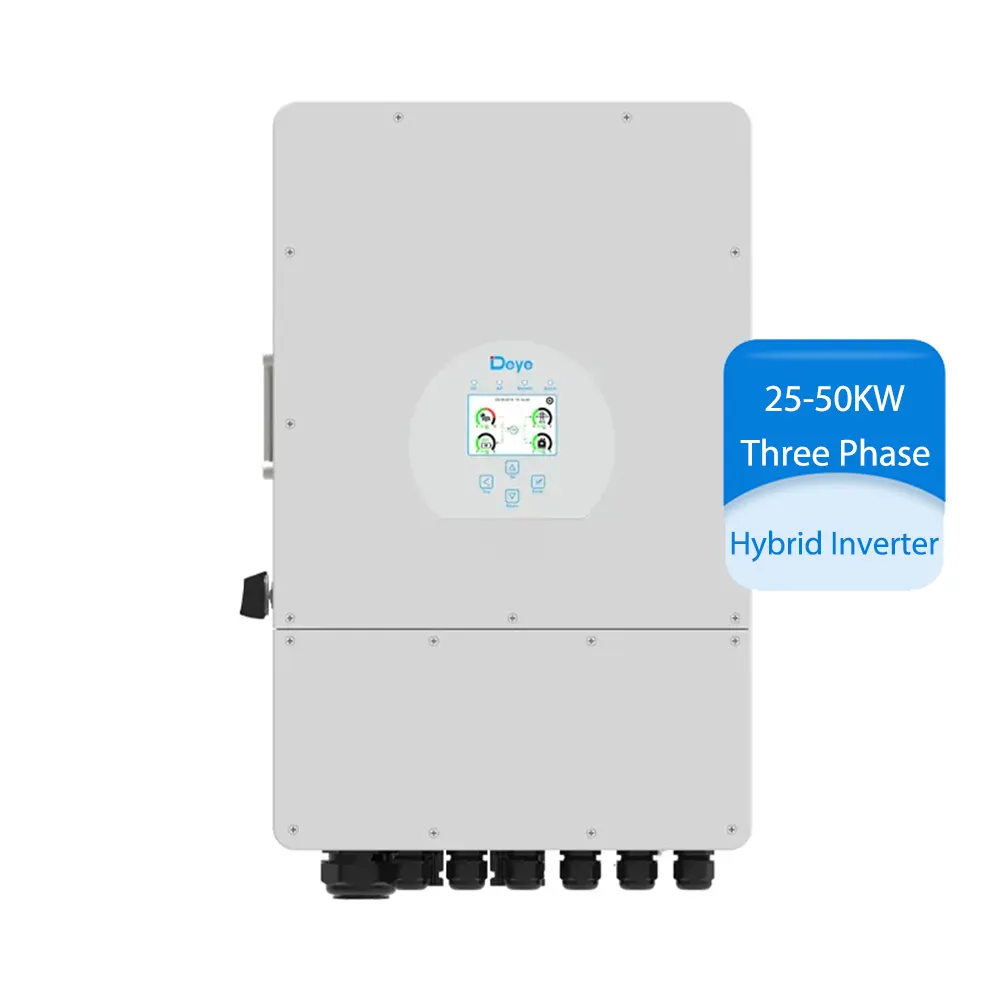 Deye biến tần SUN-50K-SG01HP3 EU-BM4 HV 30Kw 40W 50W 3 giai đoạn công nghiệp thương mại năng lượng mặt trời Hybrid biến tần