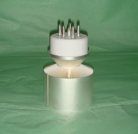 Tube électronique métal-céramique, structure coaxiale en céramique métallique, cathode en thorium tungstène, triode 3CX1500D3