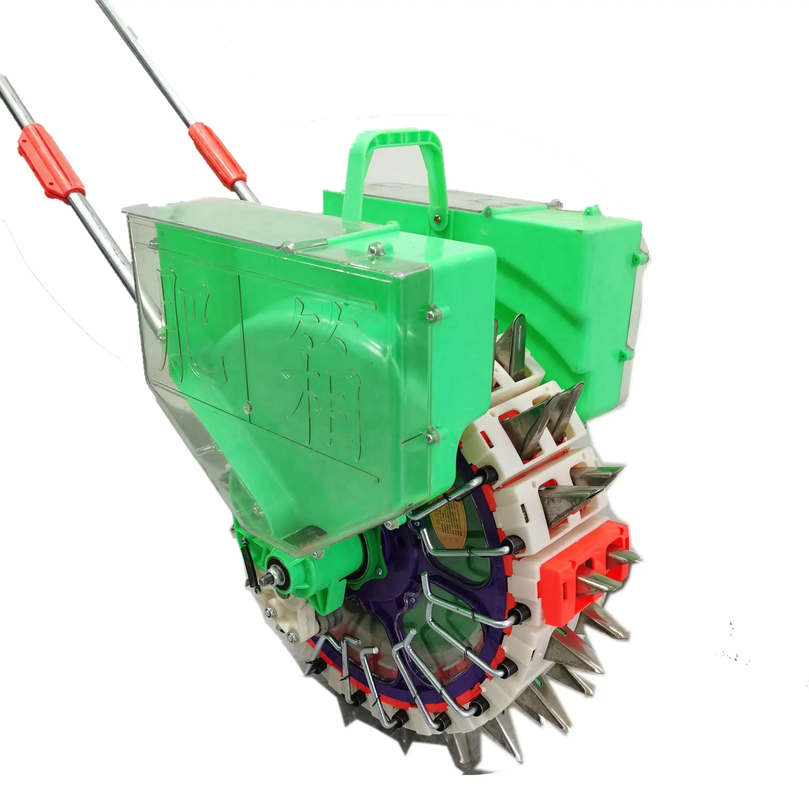 Drum Seeder 40mouths Groundnut planting machine Simple Portable Hand Seed Planter with Fertilizer