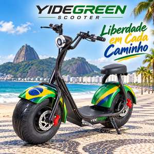 Scooter Eléctrico R1 de 1000W y 32km/h, Disponible en Distribuidores en Brasil, con Asiento Doble - Product Image 3