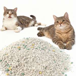 Litière pour chat Benjie en boules de bentonite à base de sable de maïs écologique, qualité supérieure, multi-parfums, agglomération rapide, hautement absorbante, faible teneur en poussière - Product Image 3
