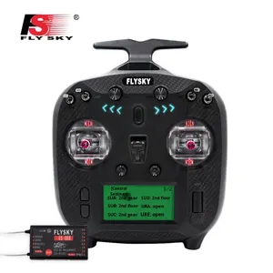 FLYSKY <strong>FS</strong>-ST8 Plastic Remote Control for Model Aircraft Drones Boats Cars 8-Channel <strong>Transmitter</strong> with SR8 <strong>Receiver</strong> - Product Image 1