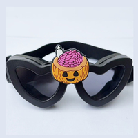 Lunettes d'Halloween Anlorr 3040 à monture large, lunettes de soleil réglables pour chiens de taille moyenne et grande, lunettes de protection pour chiens, Gafas Protectoras