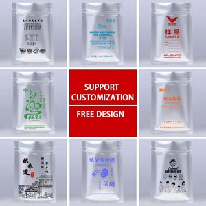 Silver <strong>Aluminium</strong> Foil Ziplock <strong>Pouch</strong> Bags Plastic Packaging Flat Bottom Sealing Zipper 7 Mil 8 Mil Aluminum Foil Bag for Food - Product Image 6