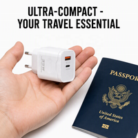 Chargeur de téléphone rapide en gros 35W PD USB C double port QC3.0 Type C adaptateur mural OEM ODM faible MOQ usine