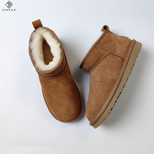 Bottes d'hiver et de printemps pour femmes, doublées de peau de <span class=keywords><strong>mouton</strong></span> et de laine mérinos australienne véritable, confortables, antidérapantes, respirantes - Product Image 6
