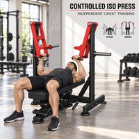 Machine de musculation plate à charge libre pour presse à plat, équipement de gym commercial pour l'entraînement de la force de la poitrine et du haut du corps