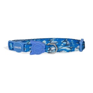 ปลอกคอแมว H3D ลายสีฟ้า ปรับได้ พร้อมหัวเข็มขัดนิรภัยสำหรับแมว - Product Image 4