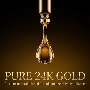 Suero Facial Hidratante de Lujo con Oro 24K, Ácido Hialurónico, Escualano y Centella Asiática, Antiarrugas, Repara la Barrera Cutánea, Hidrata y Repara la Piel Seca - Product Image 3