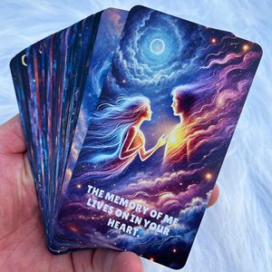 Baraja de Oráculos del Cielo Parlante de 54 <span class=keywords><strong>Cartas</strong></span> Personalizada al por Mayor, Mensajes de Guía Espiritual para Seres Queridos, Papel Ecológico a Todo Color - Product Image 3