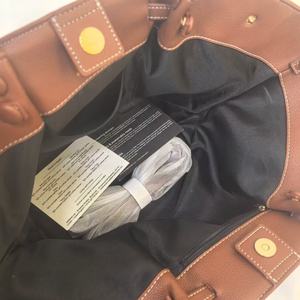 Luxury Leather Hand Bag Large Capacity Top Handle Handbag With Gold <b>Lock</b> Elegant Work Bag For Women - Product Image 3