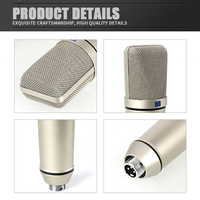 Microphone à condensateur à diaphragme de bureau de Studio professionnel 34mm support XLR antichoc en direct pour l'enregistrement